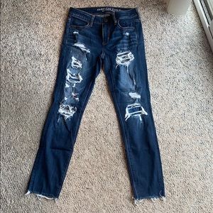 4 long super stretch AE crop Jeggings